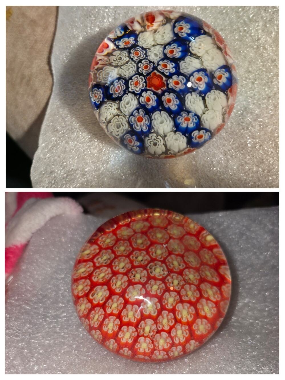 LOOK 2 Art Glass Milleifiori Collectable Paperweights Silvestri